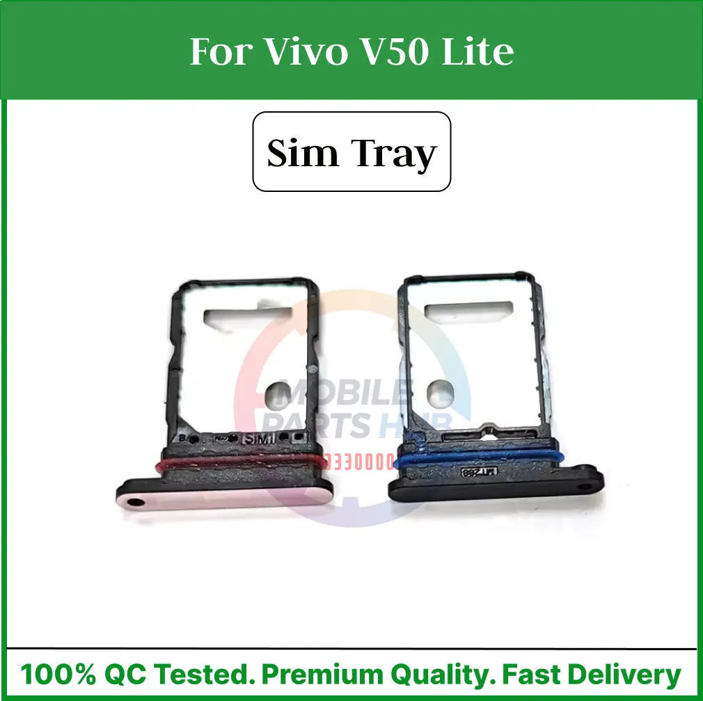 Vivo V50 Lite Sim Tray Micro SD Card Slot with Sim Ejector Pin Replacement Part - Price in Bangladesh
