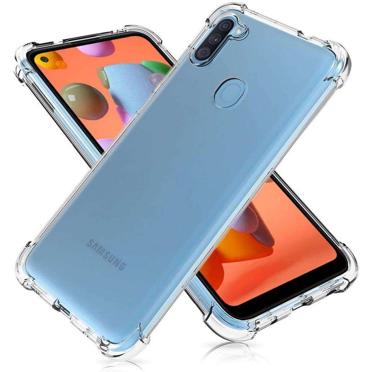 For Samsung Galaxy M11 / Samsung Galaxy A11 Soft TPU Back Cover - Transparent