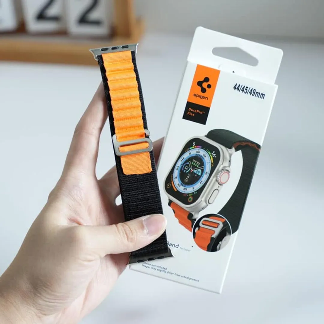 Premium Spigen Alpine Loop Two-Tone Nylon Strap For Apple Watch Ultra 49Mm 45Mm 44Mm 42Mm - Price in Bangladesh