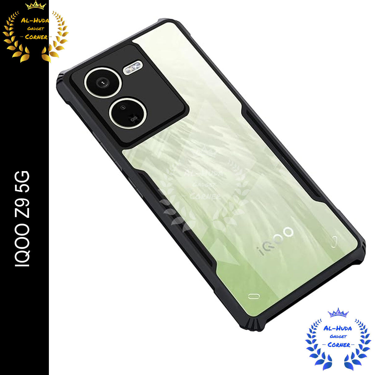 Xundd Back Cover for iQOO Z9 5G Transparent Hybrid Hard PC Back Bumper
