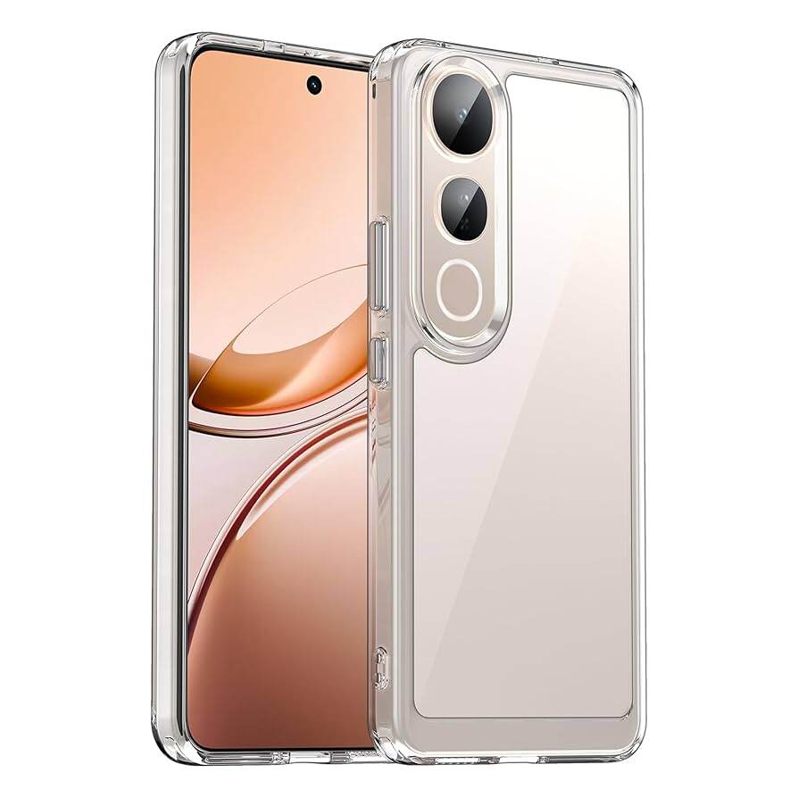 Anti Yellow Clear Back Cover Case for Vivo V50 LITE With Full Camera Protection
