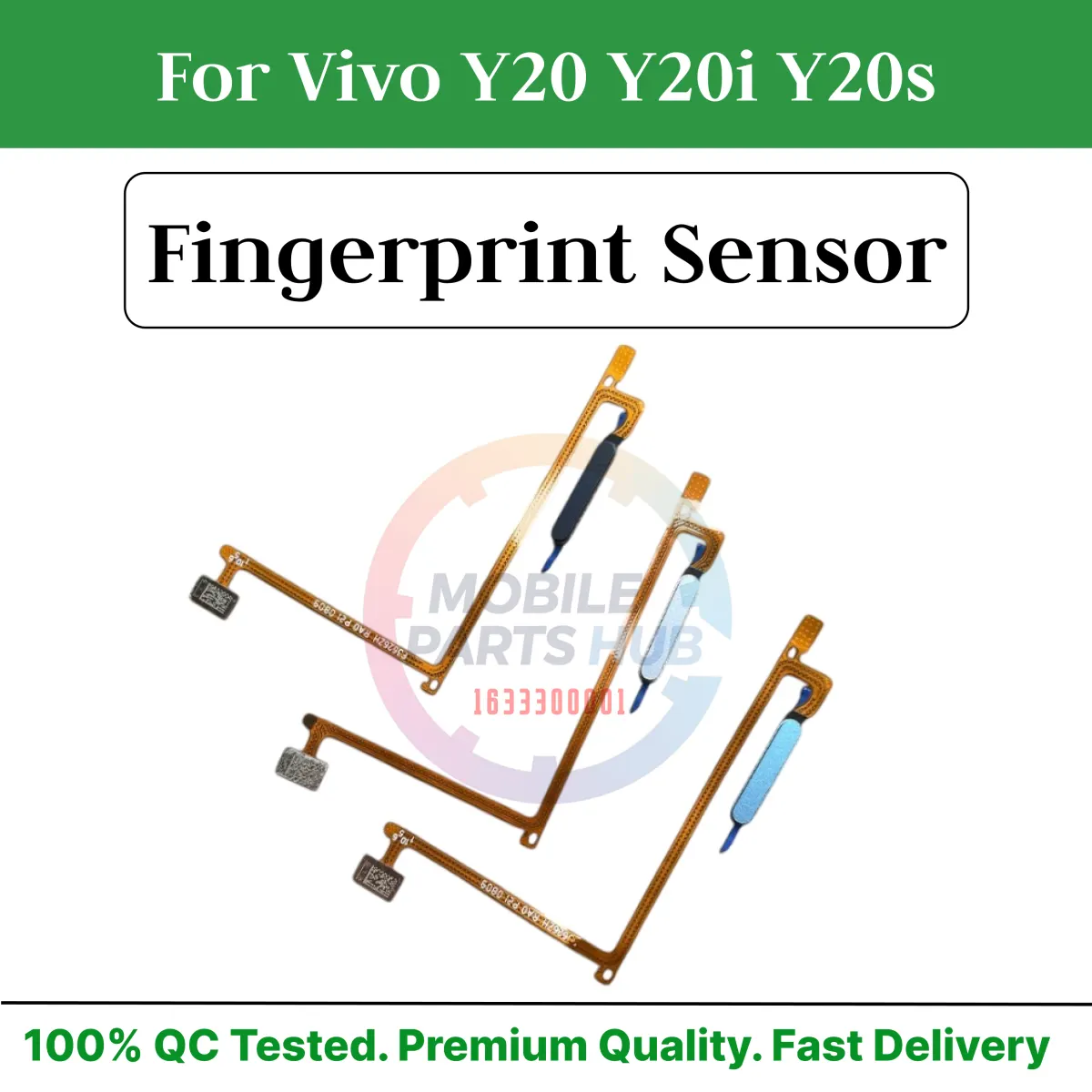 Fingerprint Sensor with Flex Cable for Vivo Y20 Y20i Y20s - Price in Bangladesh