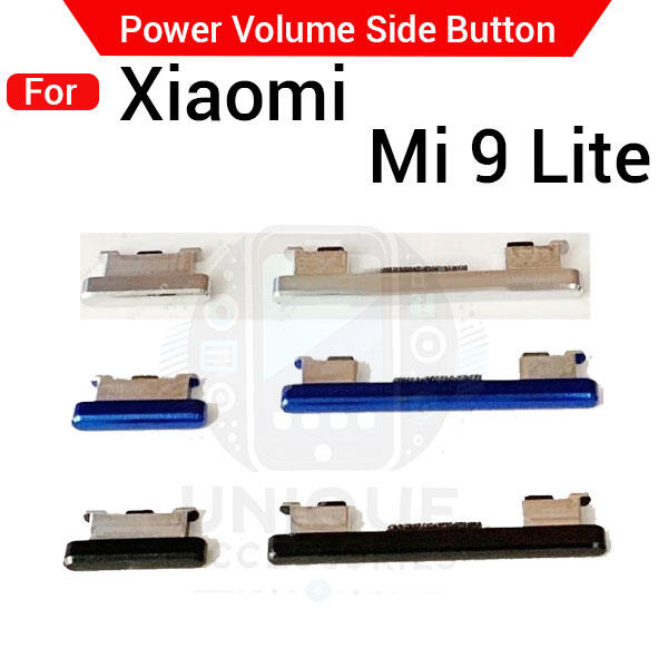 Compatible with Xiaomi Mi 9 Lite External Side Buttons Power On Off + Volume Control Button Outside Side Keys - Price in Bangladesh