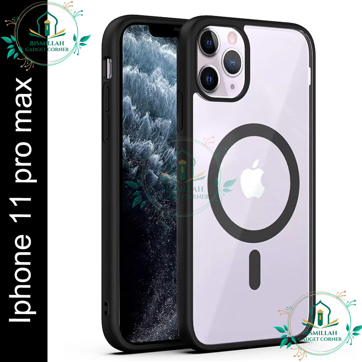 Acrylic Crystal Clear MagSafe Case for Apple IPhone 11 pro max Clear