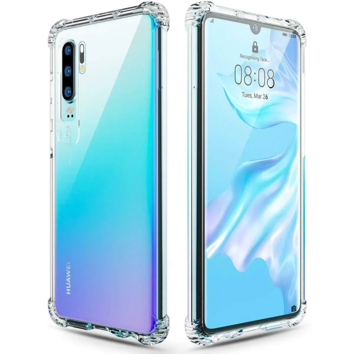 Huawei P30 Pro Back Cover Transparent Extra Bumper Anti Shock Soft Crystal - Price in Bangladesh