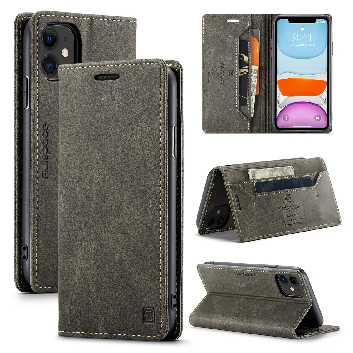 Samsung Galaxy A7 (2017) A720 Phone Case Luxury R Wallet Case with Credit Card