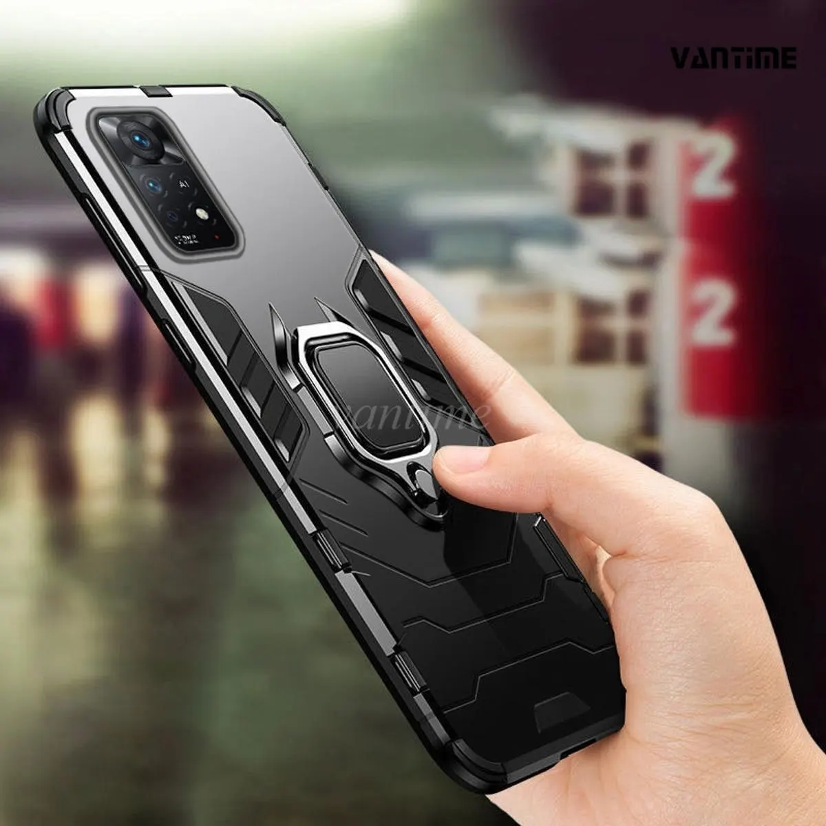 Vantime for Xiaomi Redmi Note 10 Pro 4G Foreign Version Case Kickstand Ultra