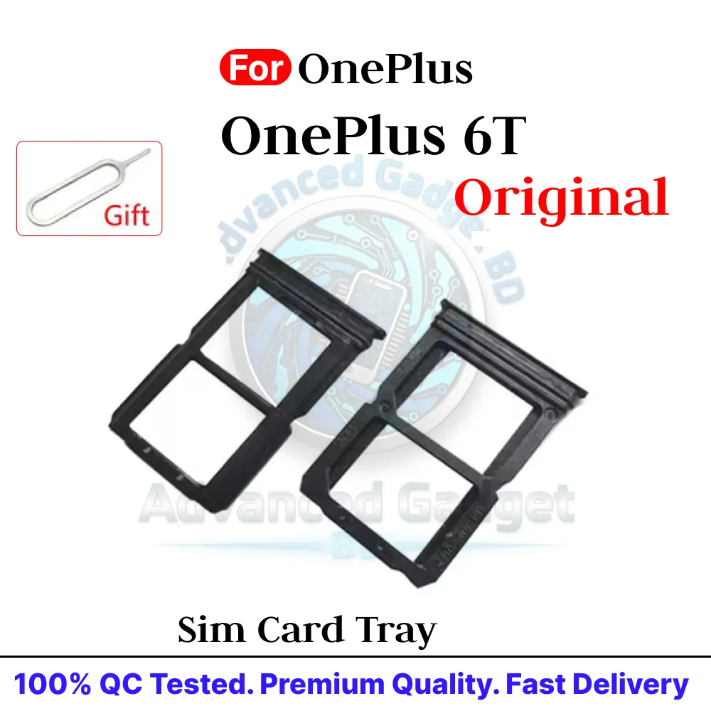 OnePlus 6T SIM Card Tray Holder with Sim Ejector Pin Replacement Parts Price in Bangladesh - Mobile.com.bd