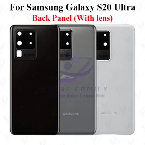 Samsung Galaxy S20 Ultra Back Panel/Backshell/ Casing +Camera Lens With Logo - Price in Bangladesh