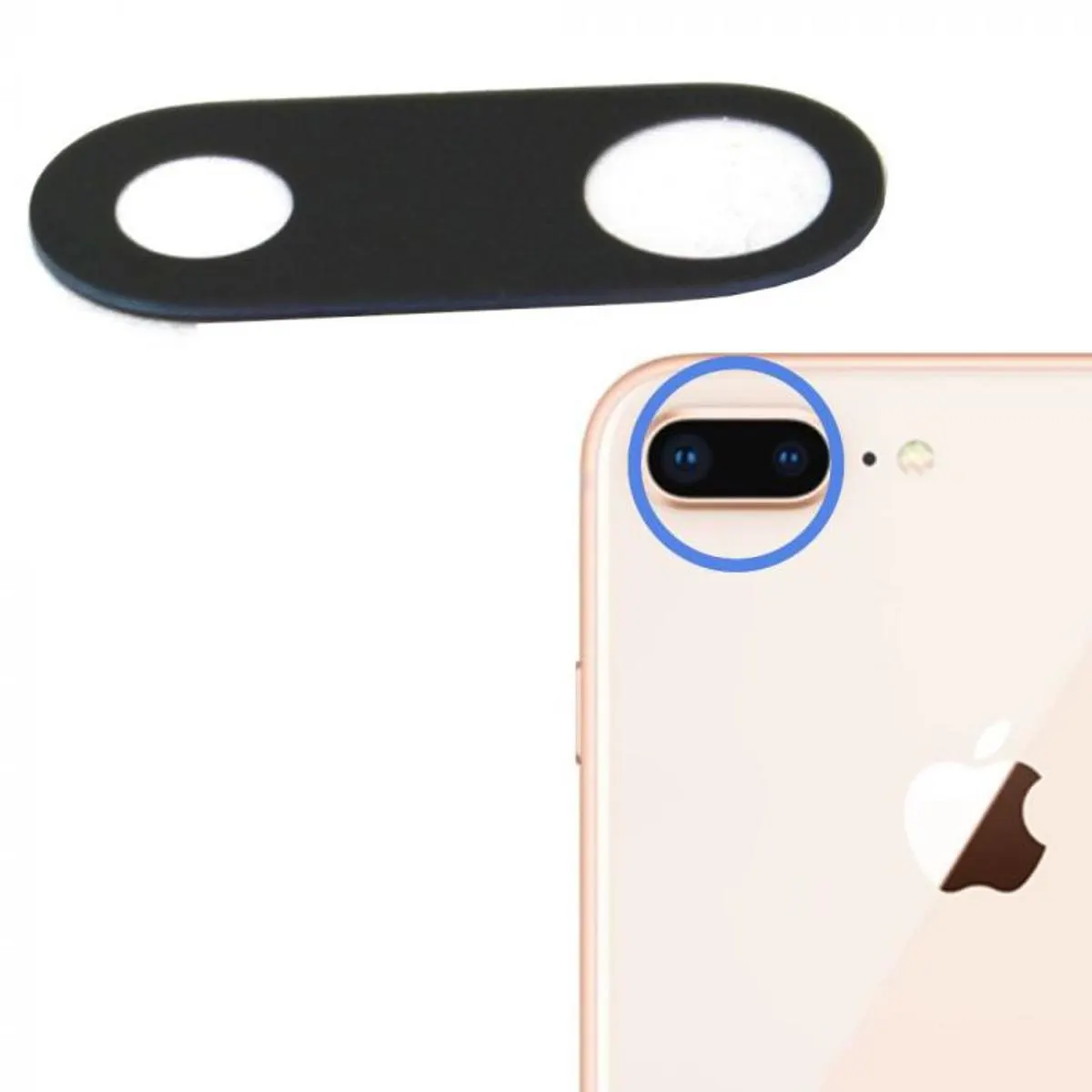 IPhone 8 Plus Camera Main Glass Replacement Glass Slide, Glass Replacement Replace Replacement Parts Price in Bangladesh - Mobile.com.bd