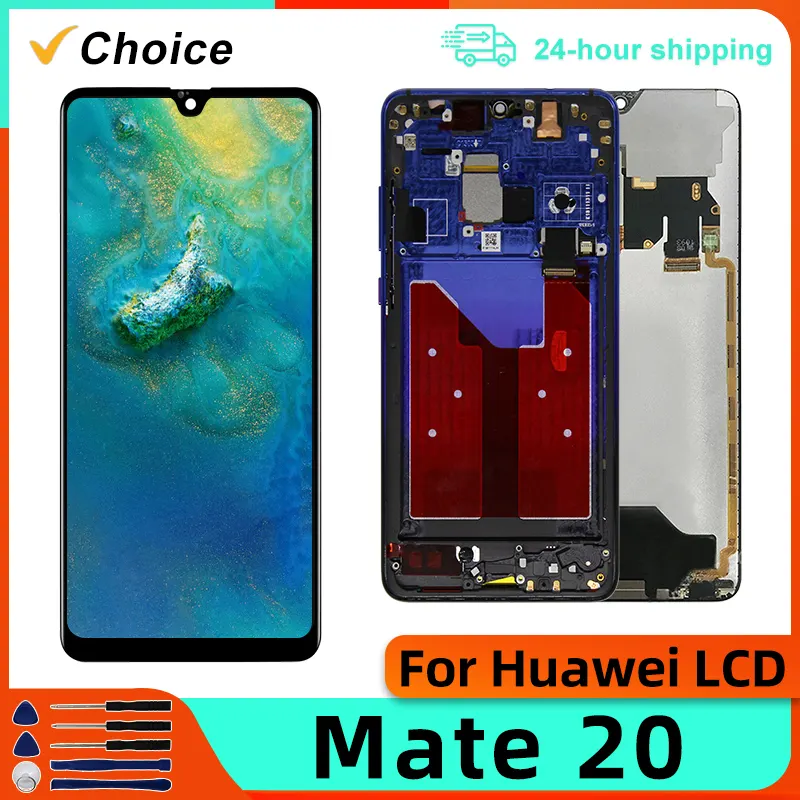 6.53" For Mate 20 LCD Display Touch Screen Digitizer With Frame For Hma-L09 Hma-L29 - Price in Bangladesh