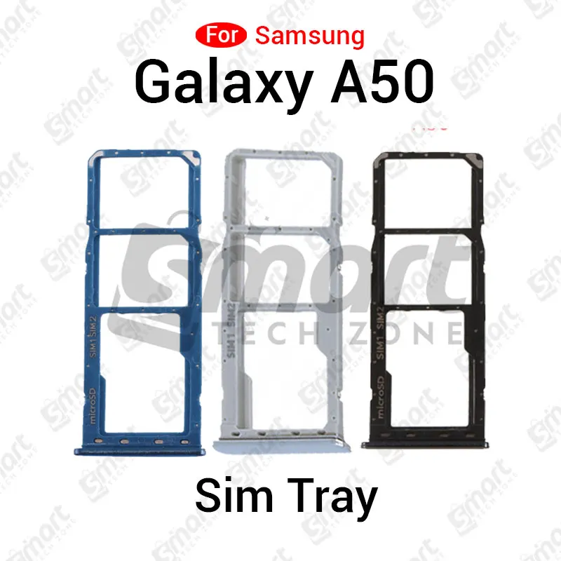 Samsung Galaxy A50 Sim Tray Micro SD Card Slot with Sim Ejector Pin Replacement Parts - Price in Bangladesh