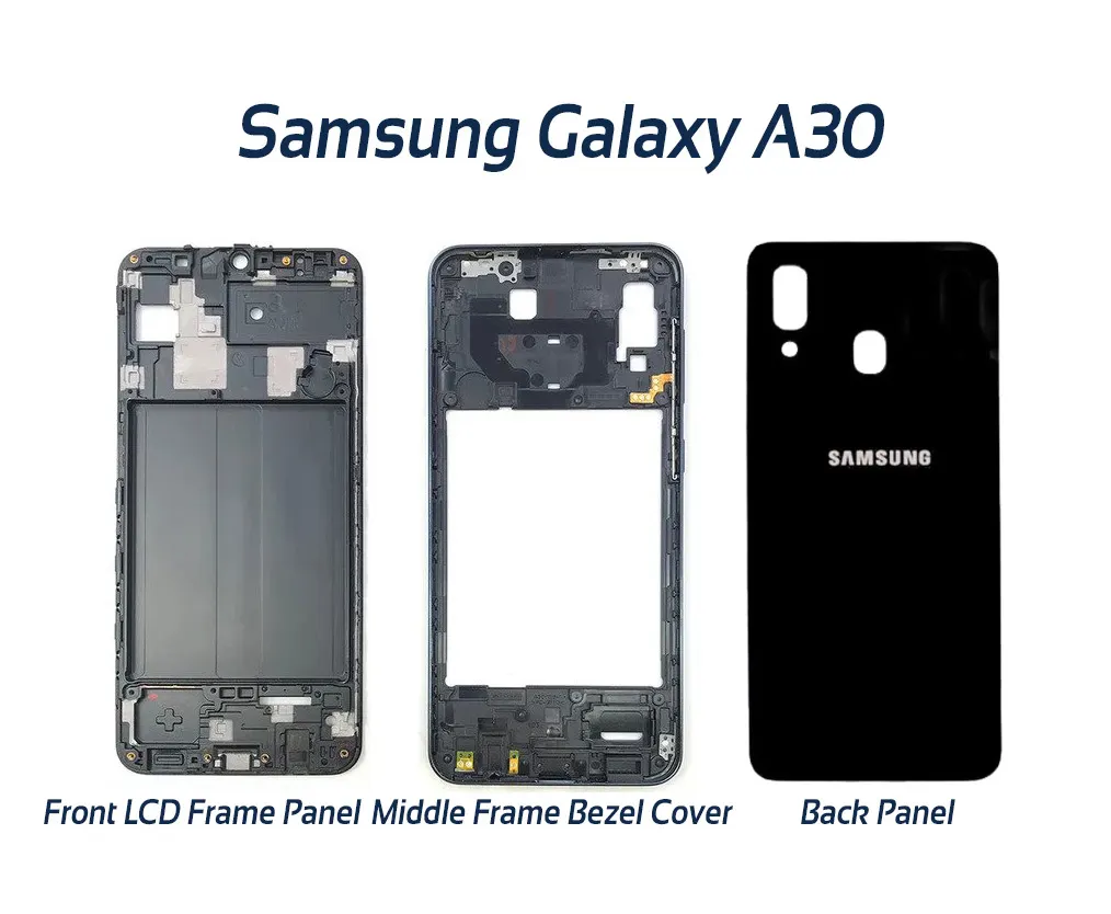 Full Body Housing For Samsung Galaxy A30 Front LCD Frame Panel, Middle Bezel Frame and Back Panel - Price in Bangladesh