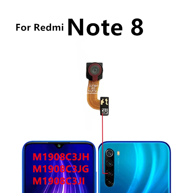 Rear Front Camera for Xiaomi Redmi Note 8  Selfie Frontal Backside Repair Facing Back Camera Module Replacement Spare Parts - Price in Bangladesh