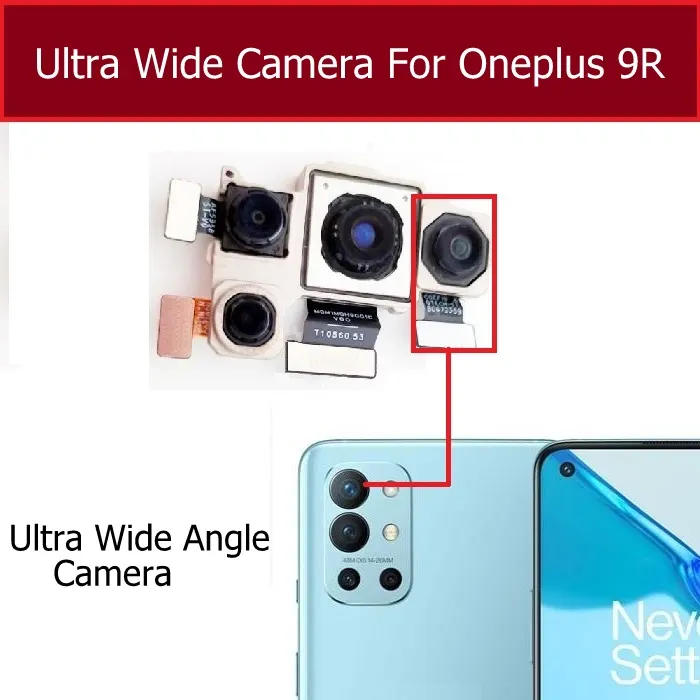 Back Rear Big Main Camera Module Flex Cable For OnePlus 9R Small Front Camera Flex Replacement Parts - Price in Bangladesh