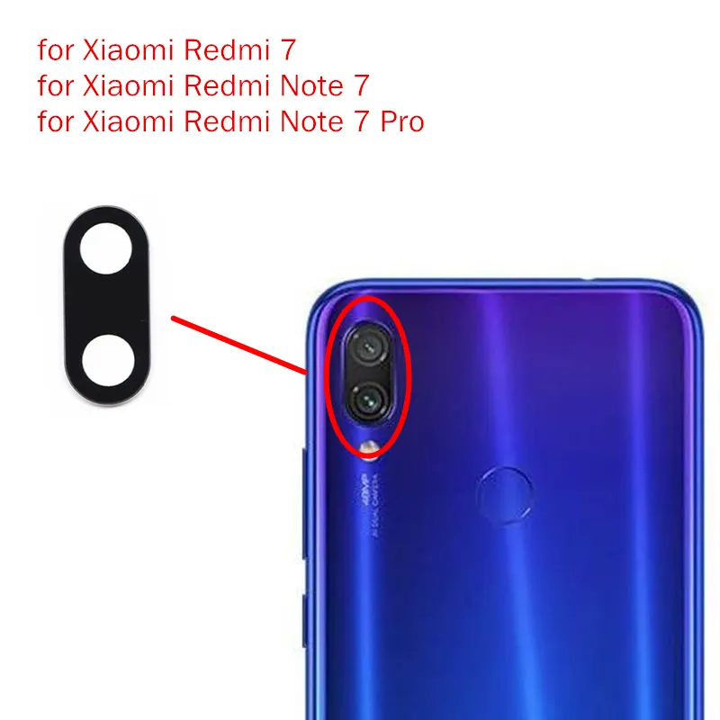 Camera Main Glass Lens for Xiaomi Redmi 7/ Note 7/ Note 7 Pro Replacement Part (Not Tempered Camera Glass Protector) - Price in Bangladesh