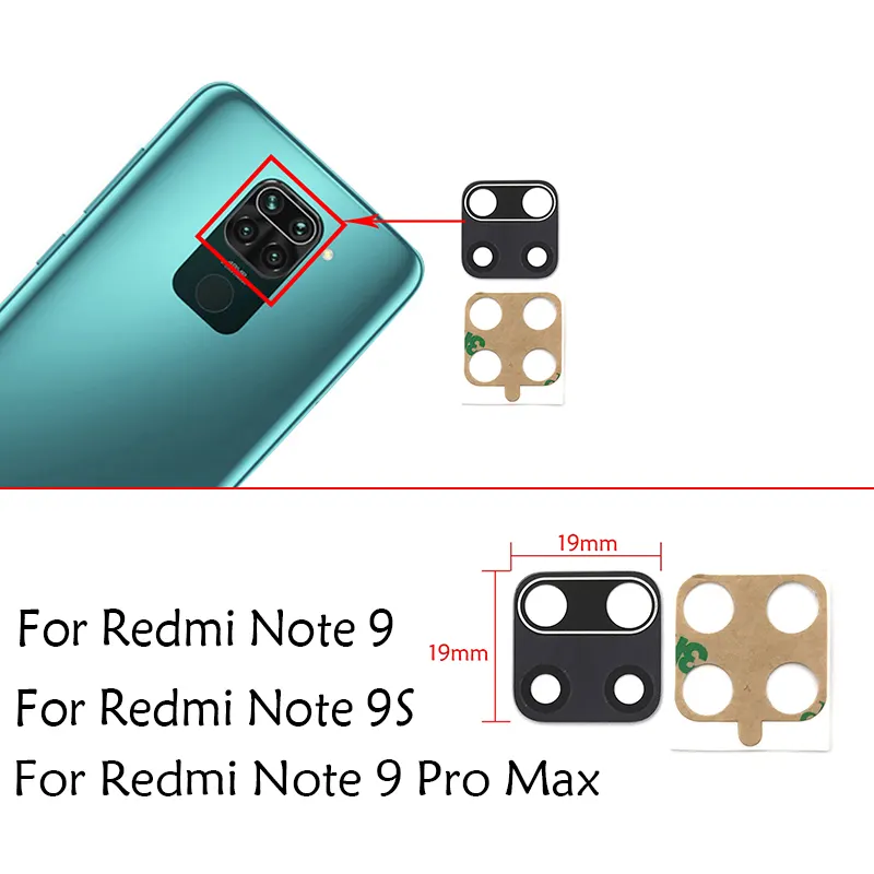 Back Rear Camera Lens Glass Compatible with Xiaomi Redmi Note 9s 10 10s pro 9a 9c 5g/mi 10 10t note 10 pro Mi Note 10 Lite  11 lite Camera Lens Glass Without Frame - Price in Bangladesh