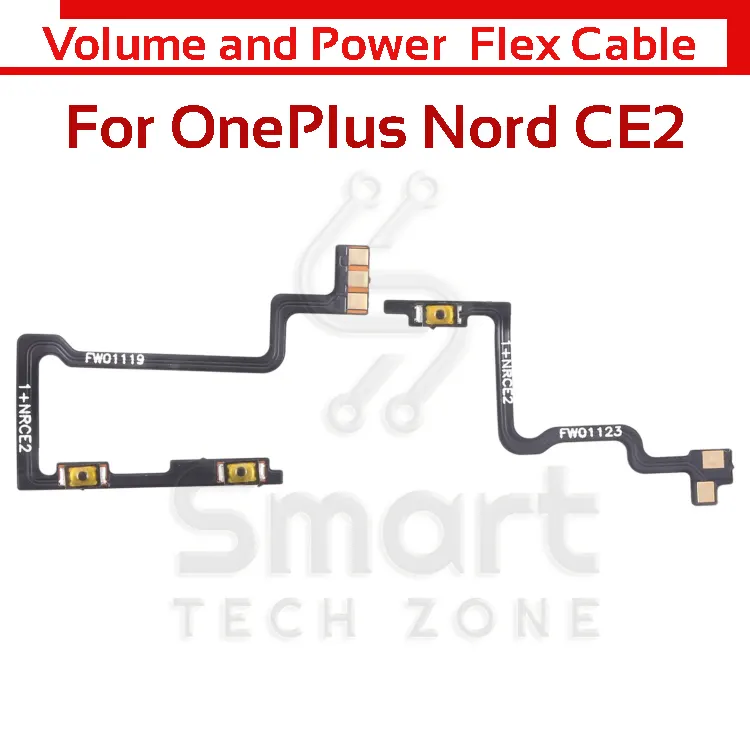 OnePlus Nord CE2 Power and Volume Button Flex Cable Ribbon Replacement Repair - Price in Bangladesh