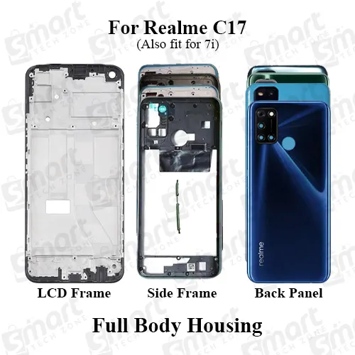 Realme 7i C17 (RMX2103) Full Body Housing With Camera Glass (LCD Frame, Side/Middle Frame, Back Panel/Backshell) - Price in Bangladesh
