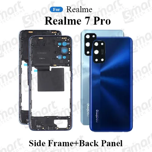 For Realme 7 Pro Full Body Housing ( Side Frame + Back Panel With Camera Glass ) - Price in Bangladesh
