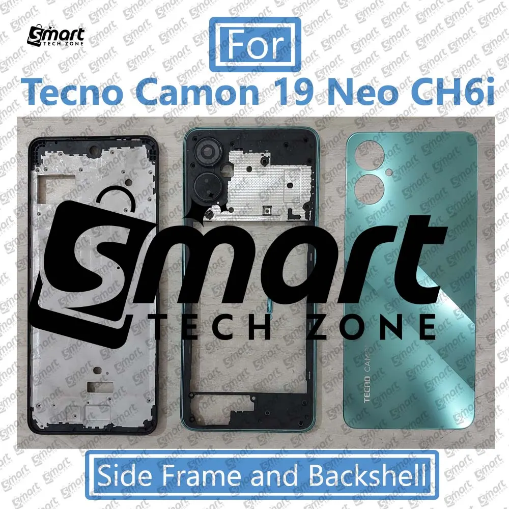For Tecno Camon 19 Neo CH6i Full Body Housing (Back Panel + Side Frame + Lcd Frame) Repair Parts Casing - Price in Bangladesh