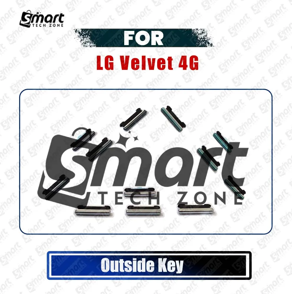 For LG Velvet 5G Compatible with External Side Buttons Power On Off + Volume + Assist Control Button Outside Side Keys Replacement Parts - Price in Bangladesh