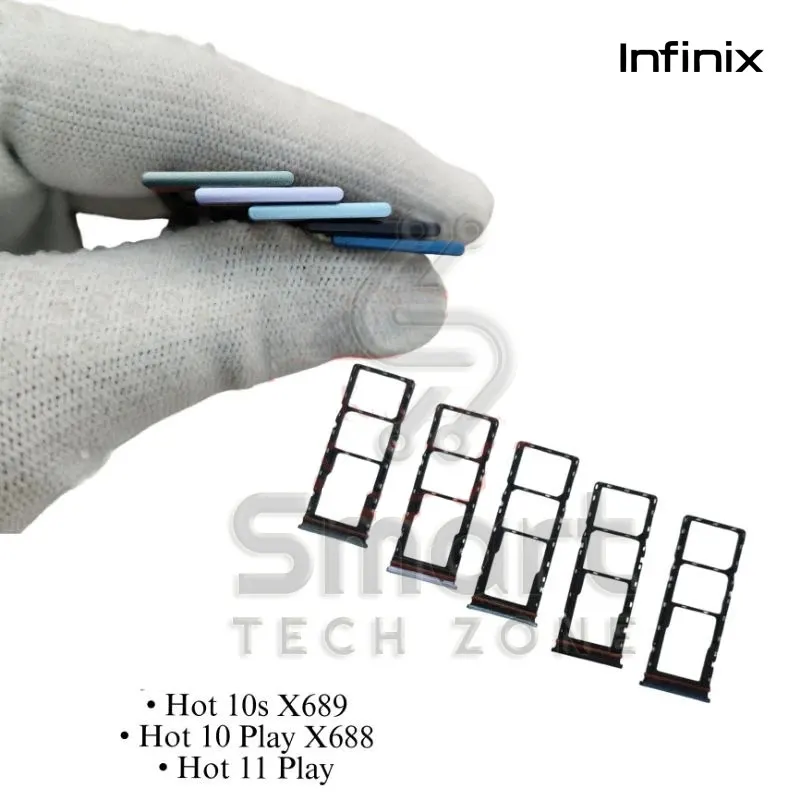 For Infinix Hot 9 Play X680/ Hot 10s X689/ Hot 10 Play X688 Sim Tray and SD Card Slot with Sim Ejector - Price in Bangladesh
