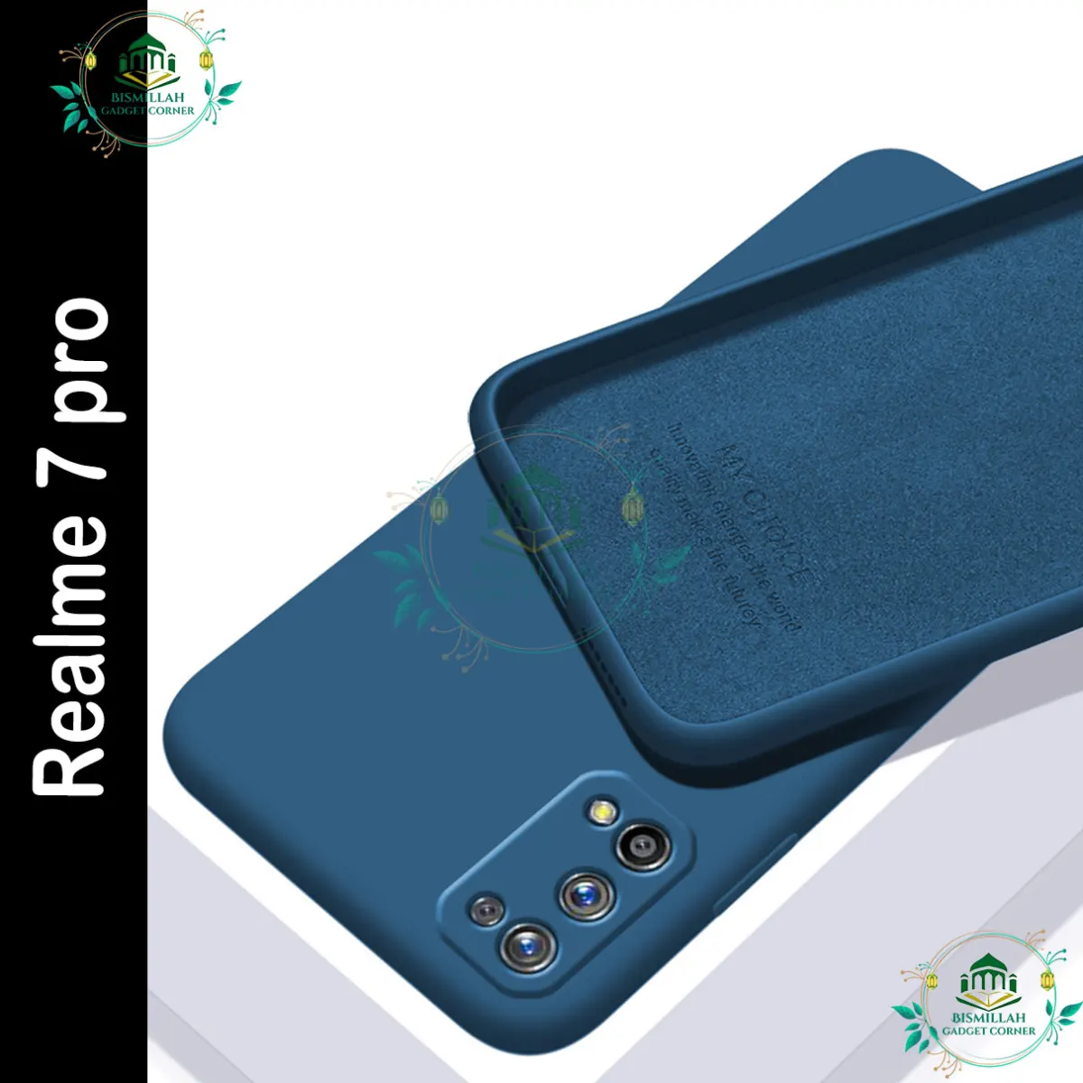 Original Premium Liquid Silicone Phone case for Realme 7 pro Liquid Silicon Mobile Back Case Soft Silicone Phone Cover