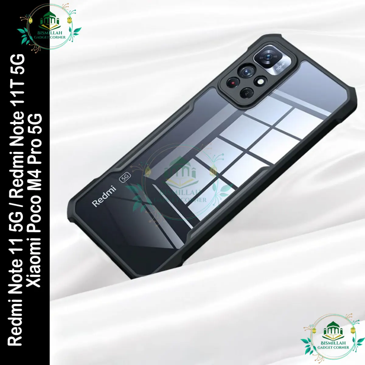 Xundd Back Cover for Xiaomi Redmi Note 11 5G / Redmi Note 11T 5G / Poco M4 Pro 5G Transparent Hybrid Hard PC Back Bumper