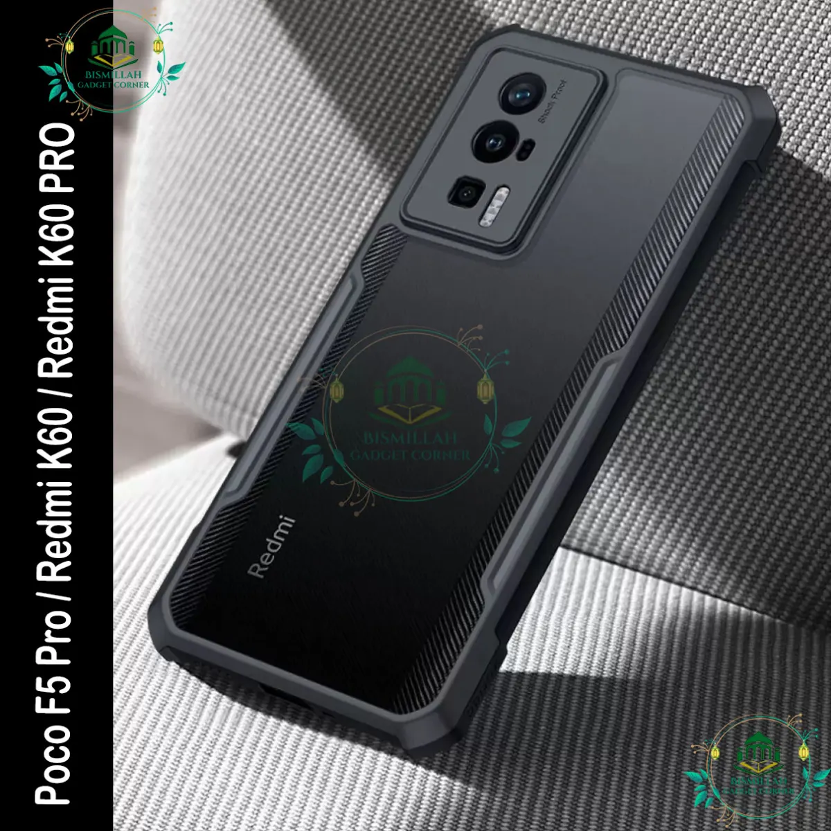 Xundd Back Cover for Xiaomi Poco F5 Pro / Xiaomi Redmi K60 / Xiaomi Redmi K60 PRO Transparent Hybrid Hard PC Back Bumper