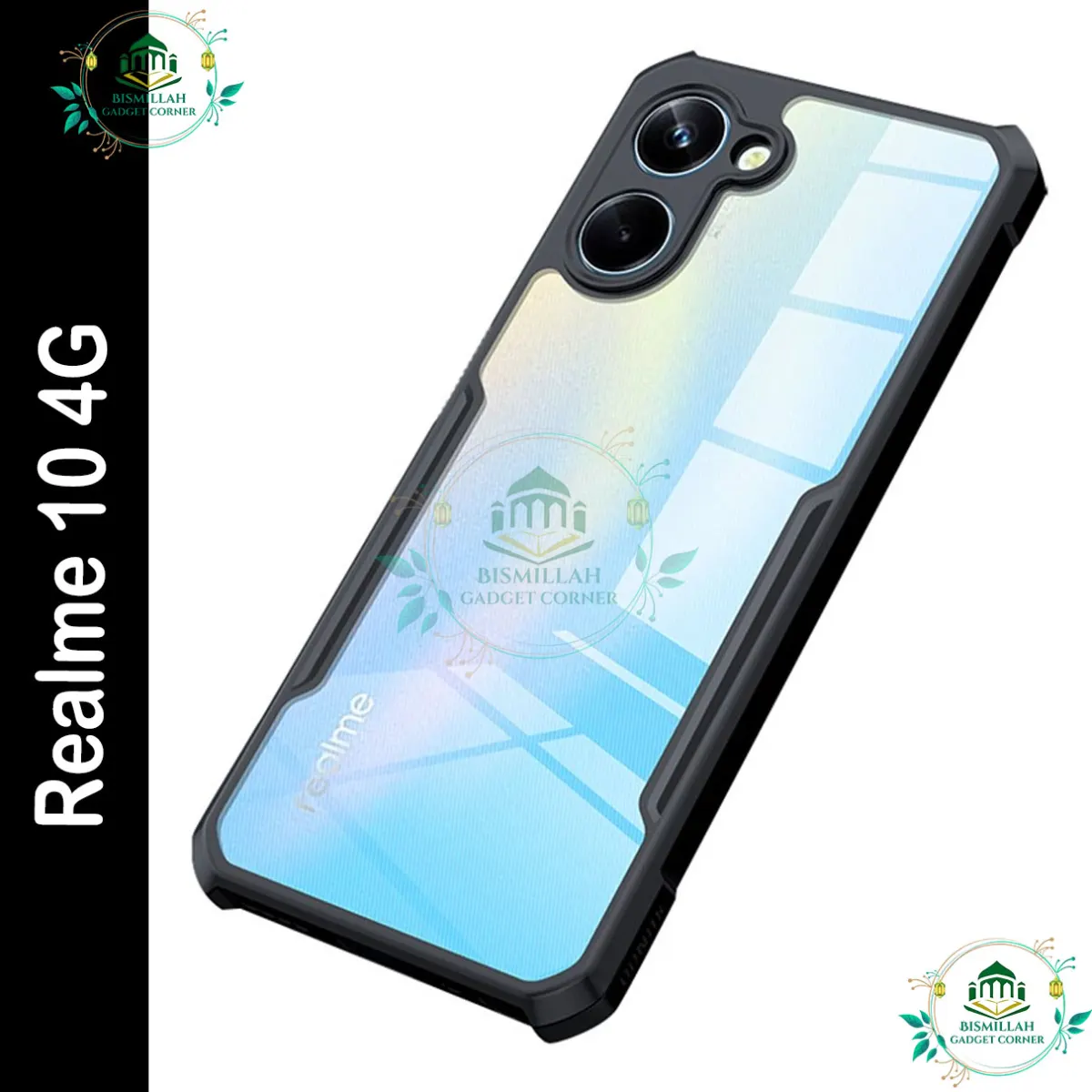 Xundd Back Cover for Realme 10 4G Transparent Hybrid Hard PC Back Bumper