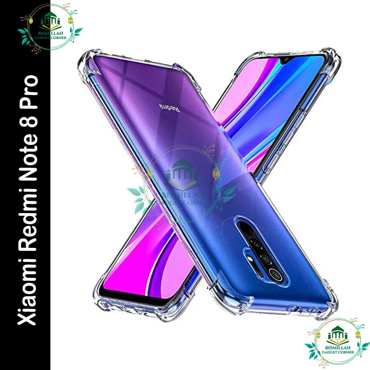 Transparent back cover For Xiaomi Redmi Note 8 Pro Luxury transparent Protect Back Cover Soft Case
