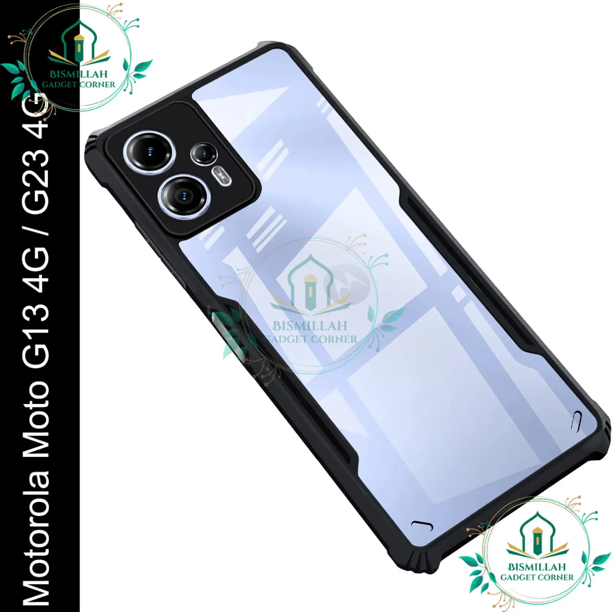 Xundd Back Cover for Motorola Moto G13 4G / Motorola Moto G23 4G Transparent Hybrid Hard PC Back Bumper