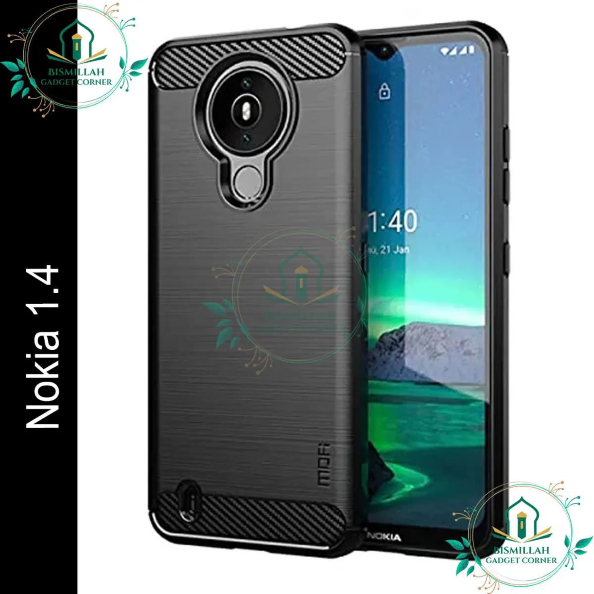Spigen cover For Nokia 1.4 Carbon Fiber Back cover Soft Slim Fashion Non-Slip Protective Carbon Fiber Phone Case