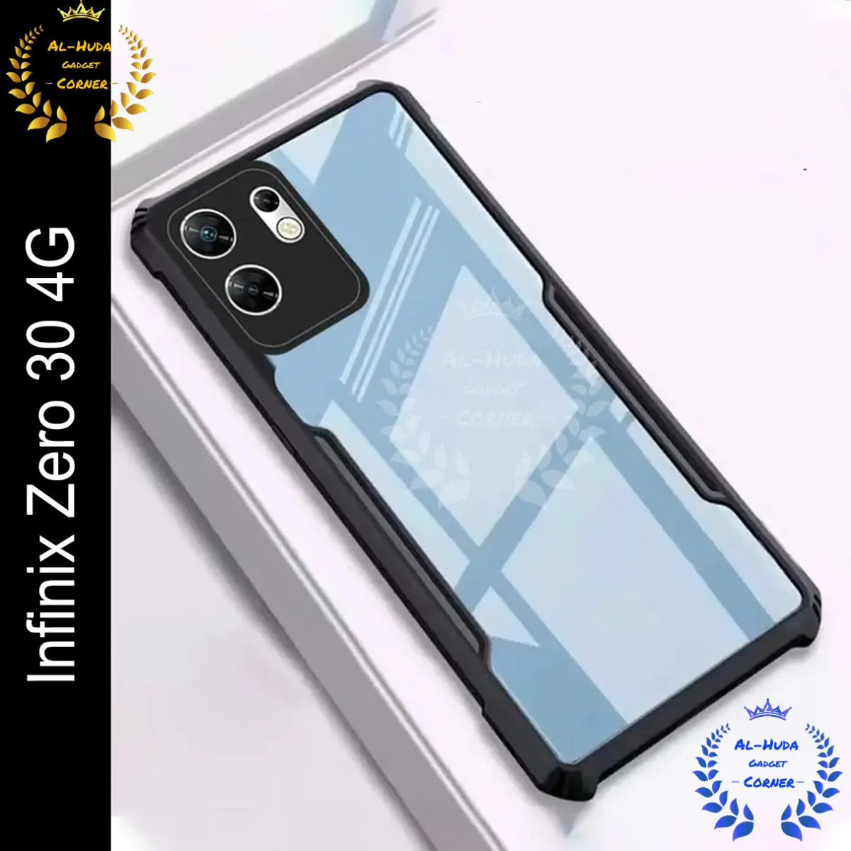 Xundd Back Cover for Infinix Zero 30 4G Transparent Hybrid Hard PC Back Bumper