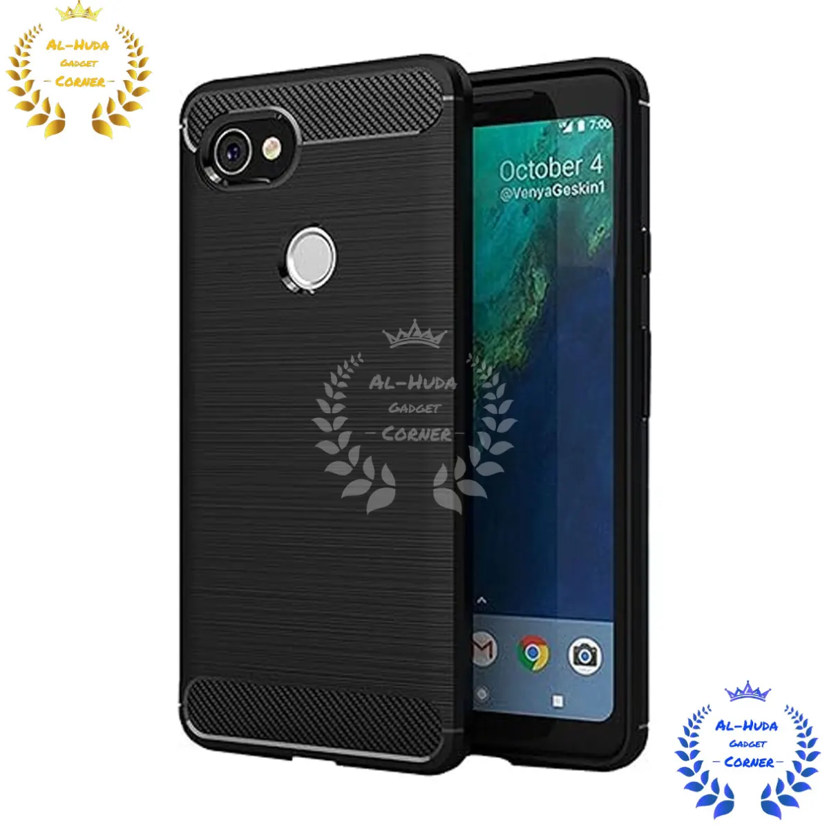 Spigen cover For Google Pixel 2 XL Carbon Fiber Back cover Soft Slim Fashion Non-Slip Protective Carbon Fiber Phone Case