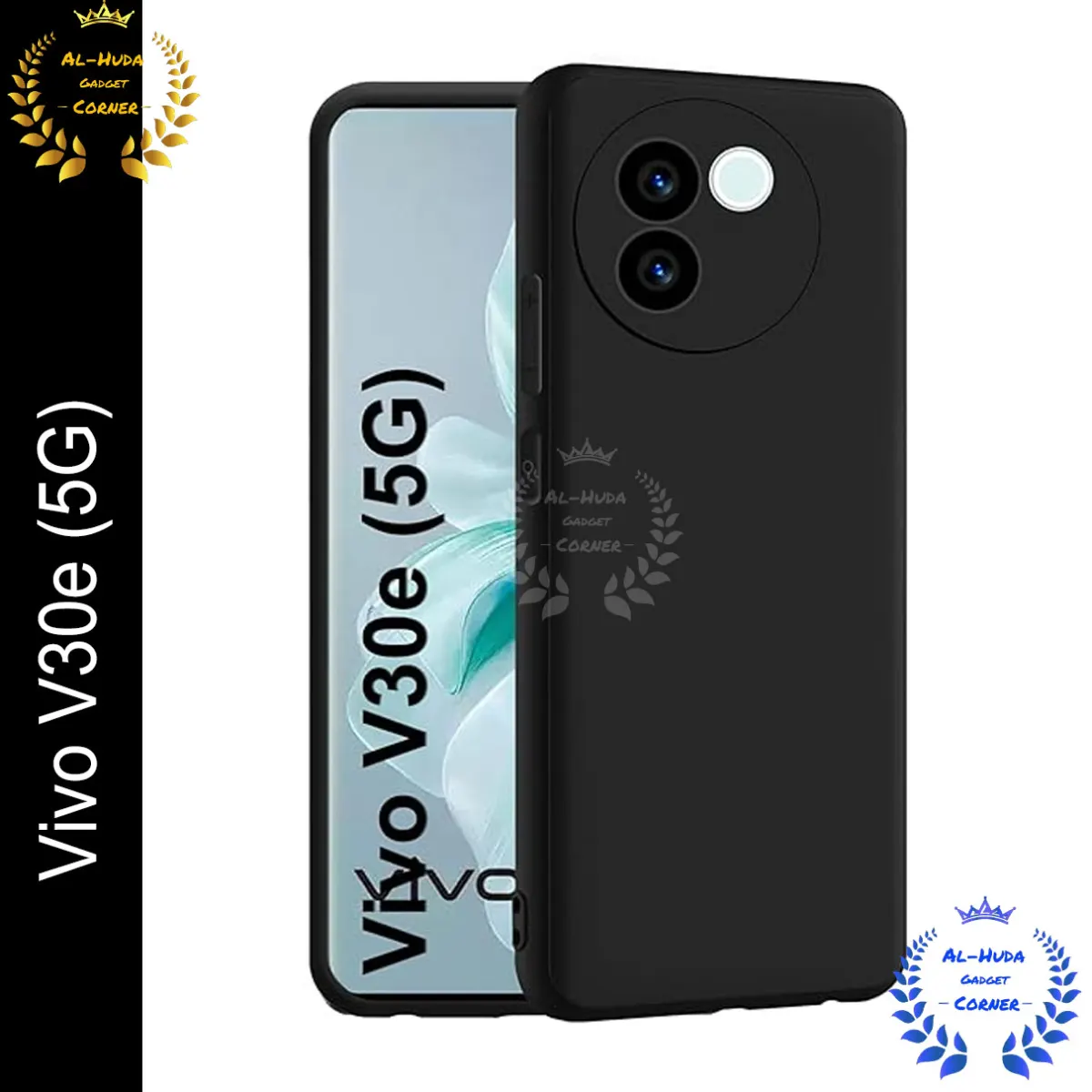 Shockproof & Transparent Crystal Clear Back Cover Case / Matte Protective Lens Flexible Back Cover for Vivo V30e 5G | Slim Silicone Cover with Soft Lining Shockproof Full Body Bumper Case