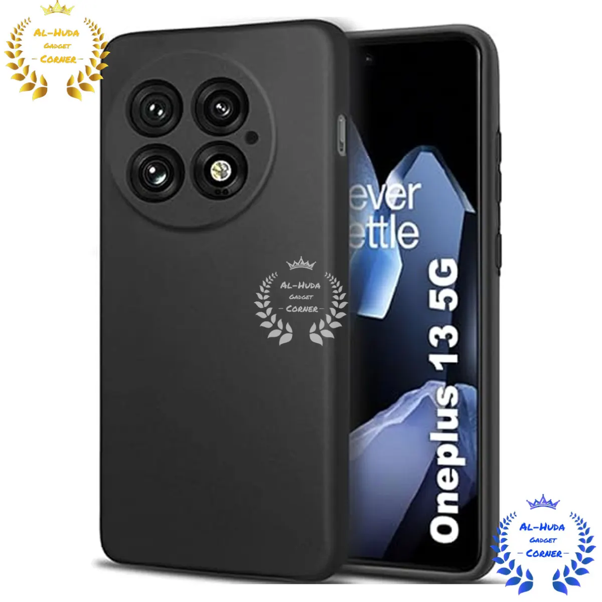 Shockproof & Transparent Crystal Clear Back Cover Case / Matte Protective Lens Flexible Back Cover for OnePlus 13 5G / 1+ 13 5G | Slim Silicone Cover with Soft Lining Shockproof Full Body Bumper Case