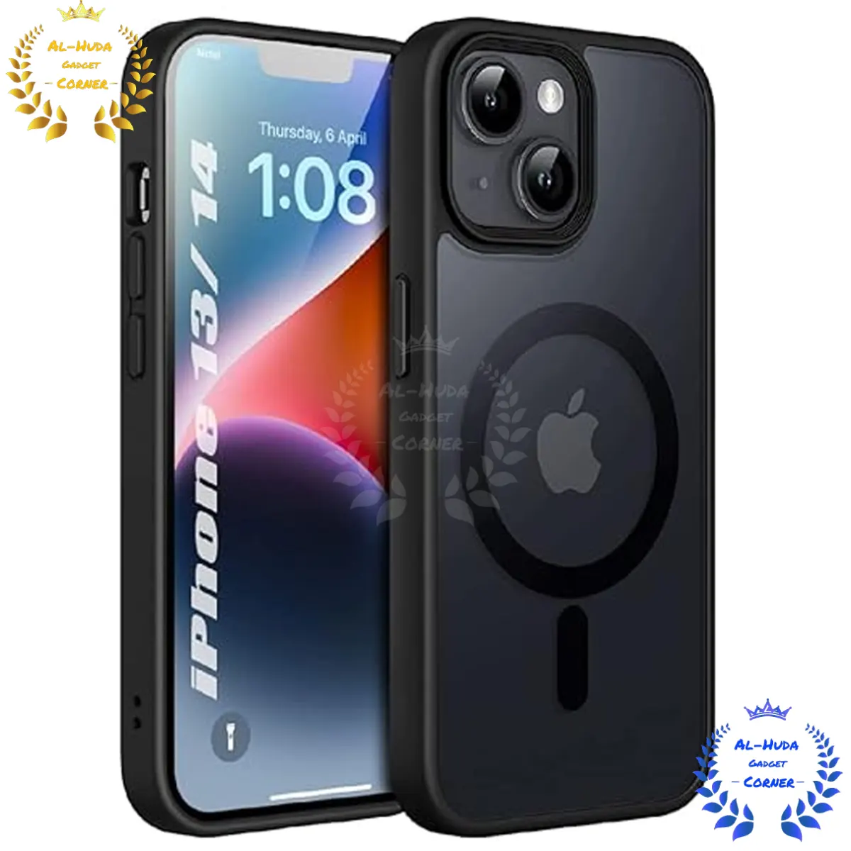 Shockproof & Transparent Crystal Clear Back Cover Case / Matte Protective Lens Flexible Back Cover for Apple iPhone 13 / iPhone 13 Mini | Slim Silicone Cover with Soft Lining Shockproof Full Body Bumper Case