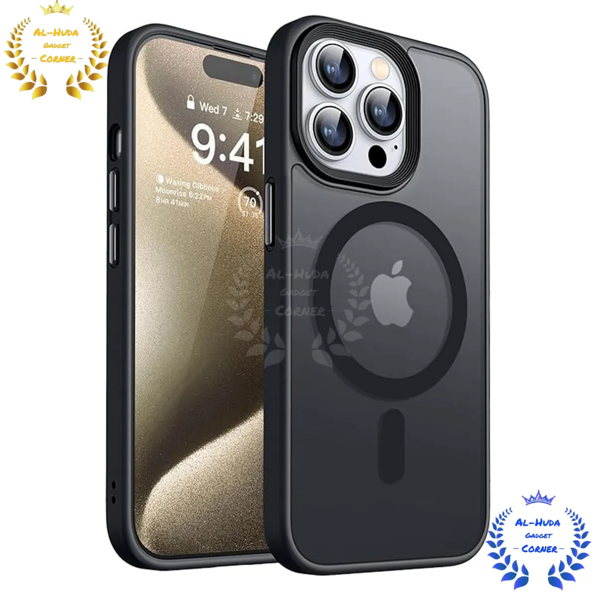 Shockproof & Transparent Crystal Clear Back Cover Case / Matte Protective Lens Flexible Back Cover for Apple iPhone 16 Pro / iPhone 16 Pro Max | Slim Silicone Cover with Soft Lining Shockproof Full Body Bumper Case