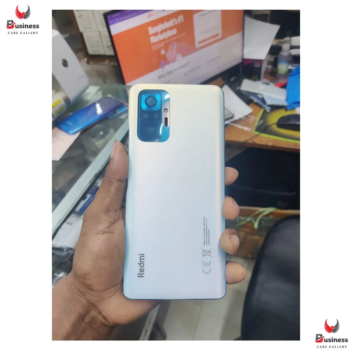 Replacement Backshell Panel + midel frame for Xiaomi Redmi Note 10 Pro/redmi note 10 pro max Battery Back Door Back panel - Price in Bangladesh