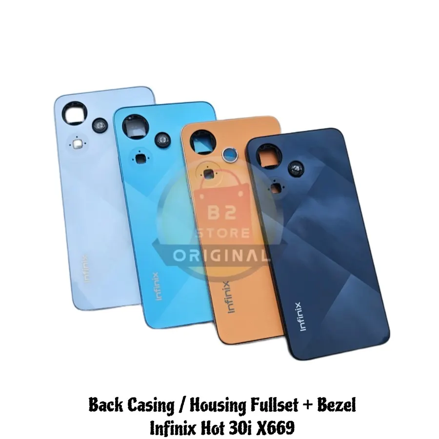 Back Casing - Kesing - Housing - Backdoor Fullset + Bezel Infinix Hot 30i X669