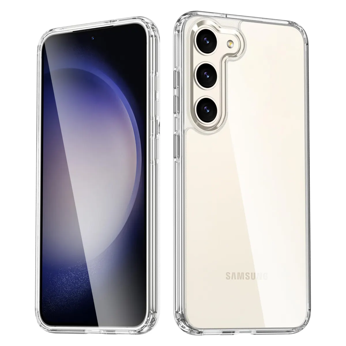 Transparent Back Cover For Samsung S23 PLUS Anti Yellow Cover ( Mobile Cover )