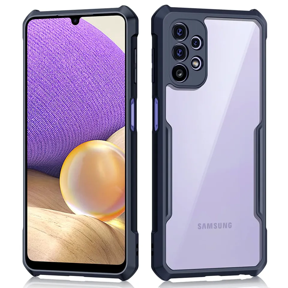 Xundd Back Cover for Samsung Galaxy A32 4G Transparent Hybrid Hard PC Back Bumper