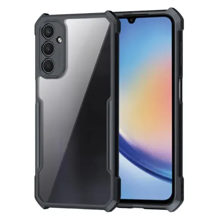 Xundd Back Cover for Samsung Galaxy A24 4GTransparent Hybrid Hard PC Back Bumper