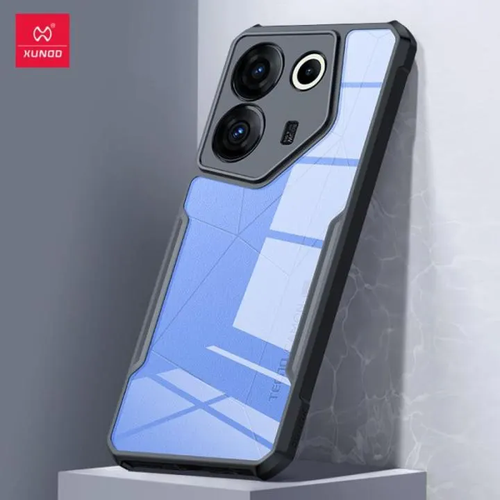 Xundd Back Cover for Tecno Camo 20 4G Transparent Hybrid Hard PC Back Bumper