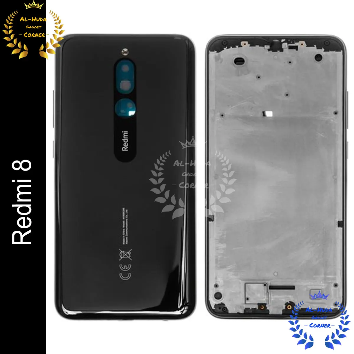 Replacement Full Body Housing for Redmi 8 Body Panel With Side Frame and Camera Lens - Price in Bangladesh