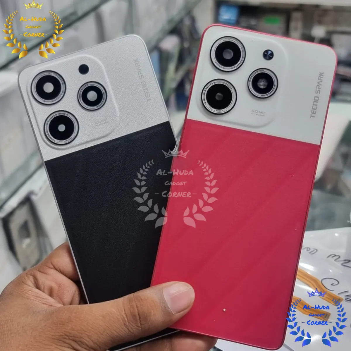 For Tecno Spark 10 Pro Original Backshell + middle fram Replacement Back Battery Cover - Price in Bangladesh