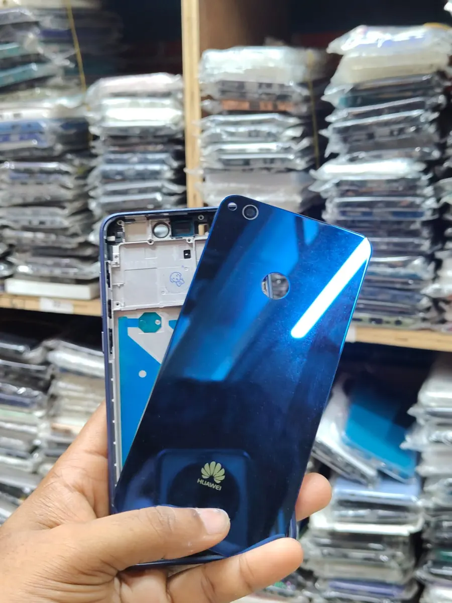 Replacement Complete Housing Full Body Compatible with Huawei P8 Lite 2017 (Glass) Back Panel / Back Shell and LCD Middle Frame with Volume Buttons - Price in Bangladesh