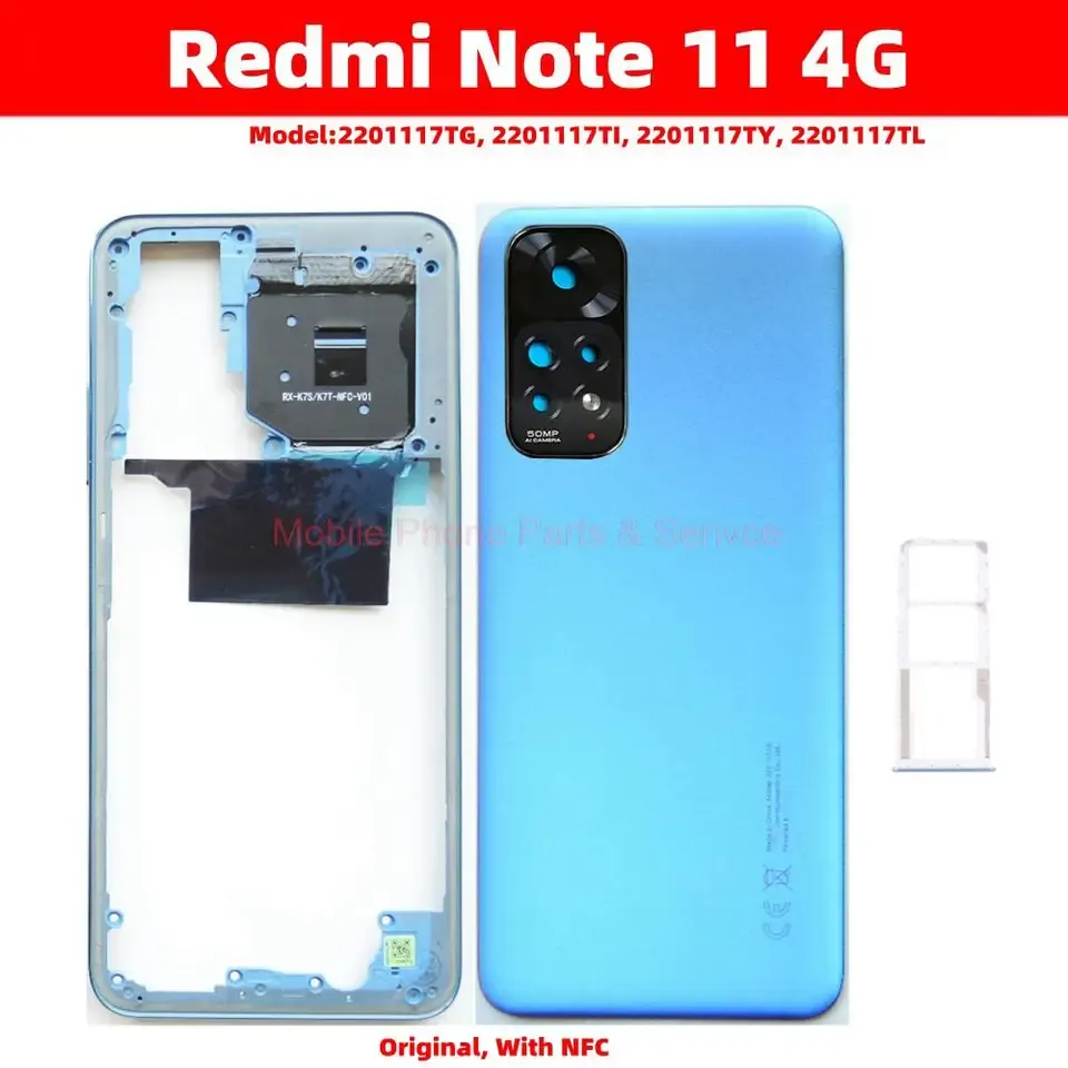 Housing For Xiaomi Redmi Note 11 4G BackShell Housing Battery Cover Replacement parts - Price in Bangladesh